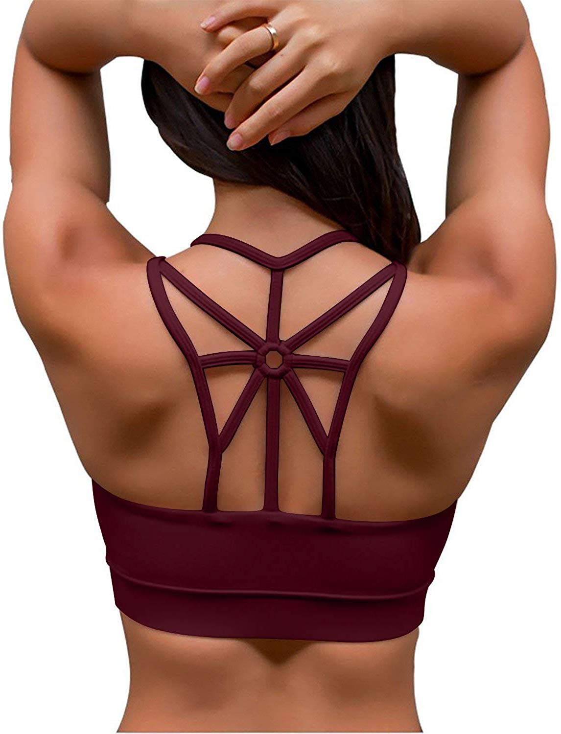 YIANNA Padded Sports Bra For