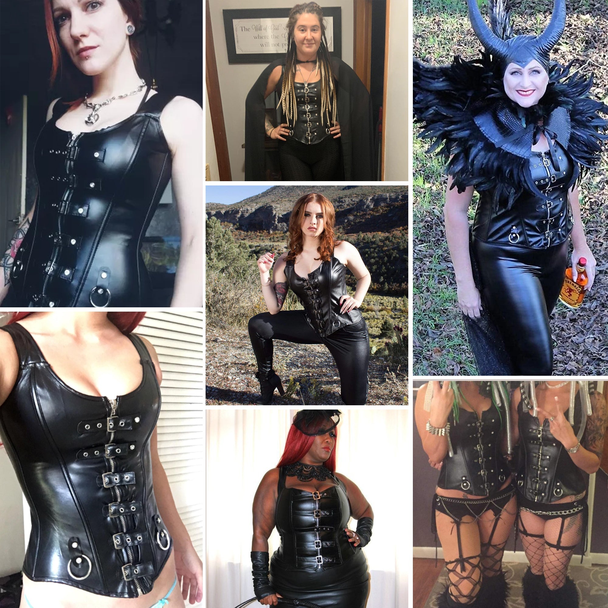 YIANNA Steampunk Punk Corset Bustier