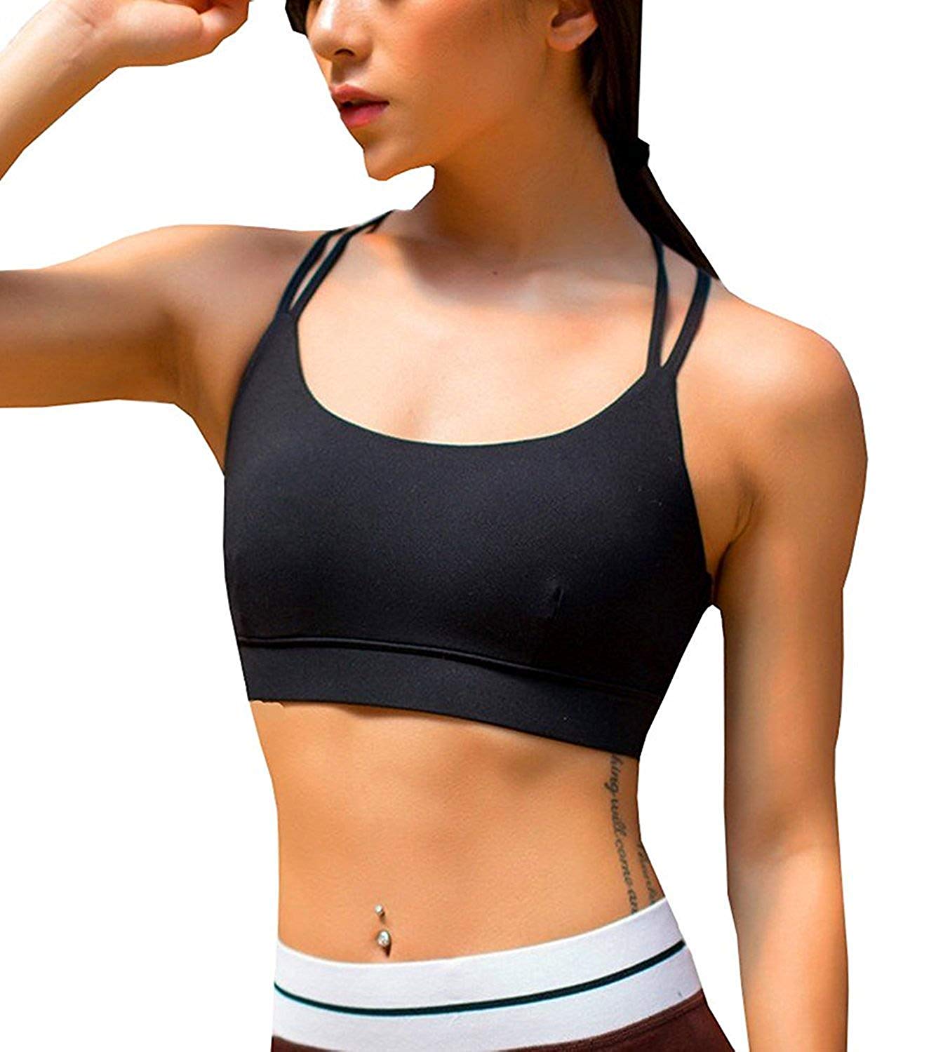 YIANNA Padded Sports Bra For