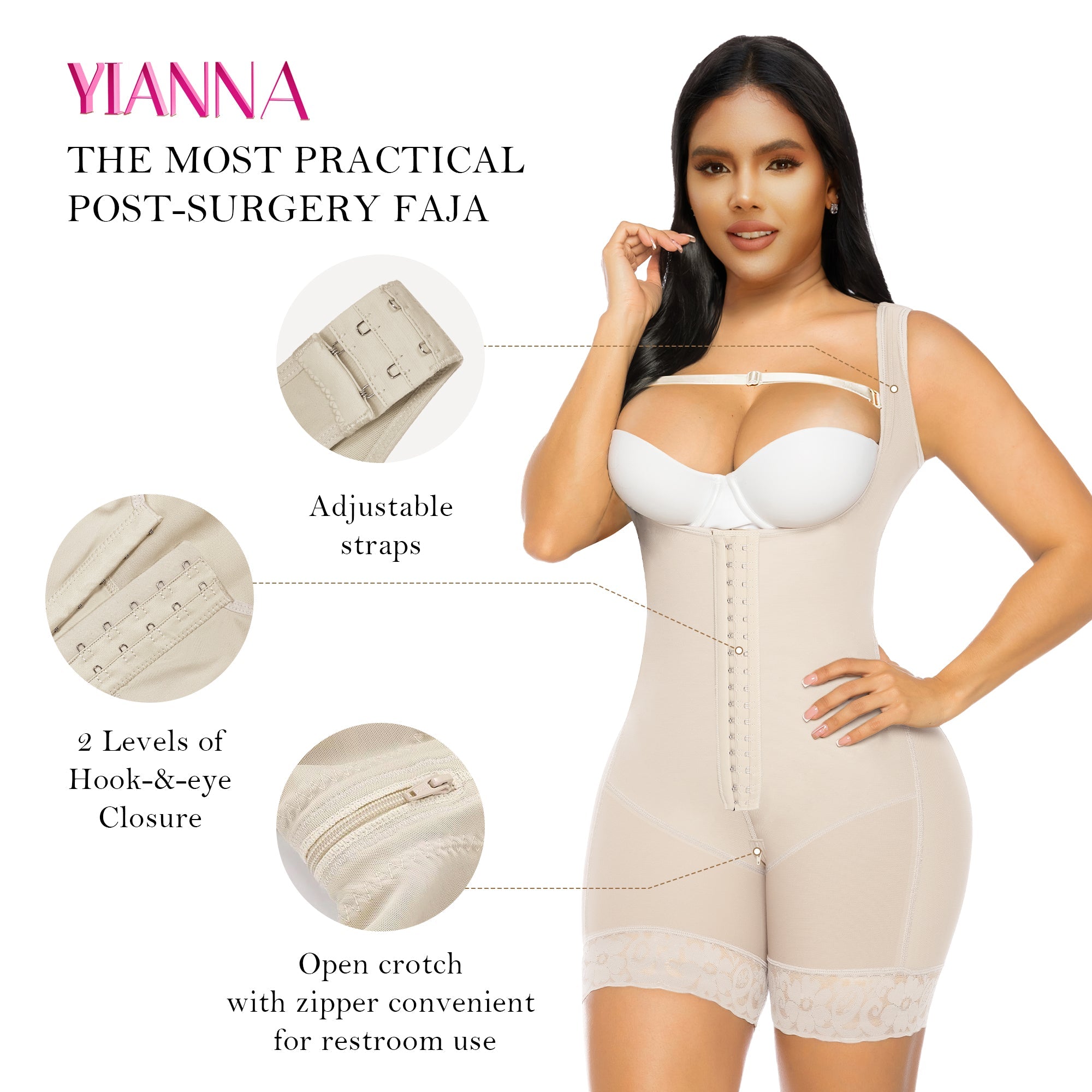 YIANNA Fajas Colombianas Moldeadoras Shapewear
