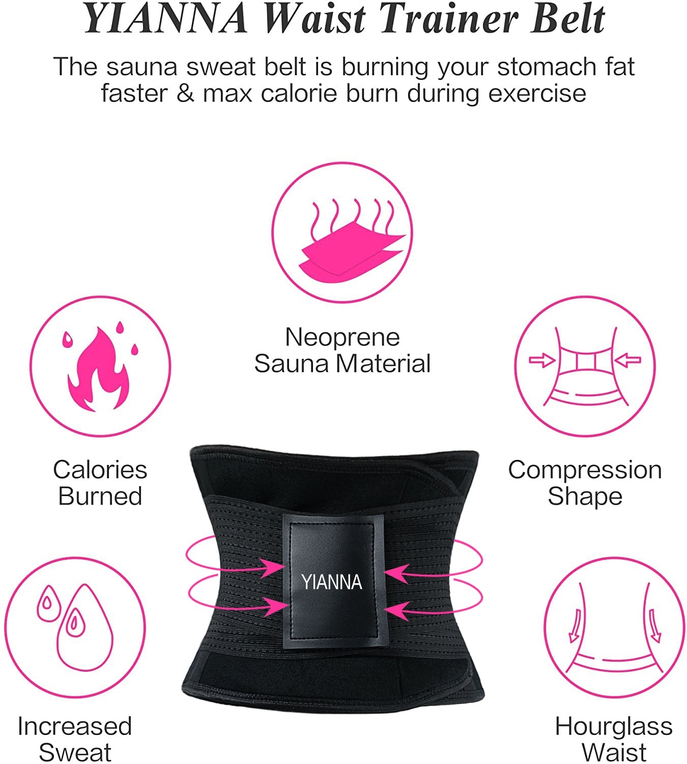 YIANNA Waist Trainer Belt Body