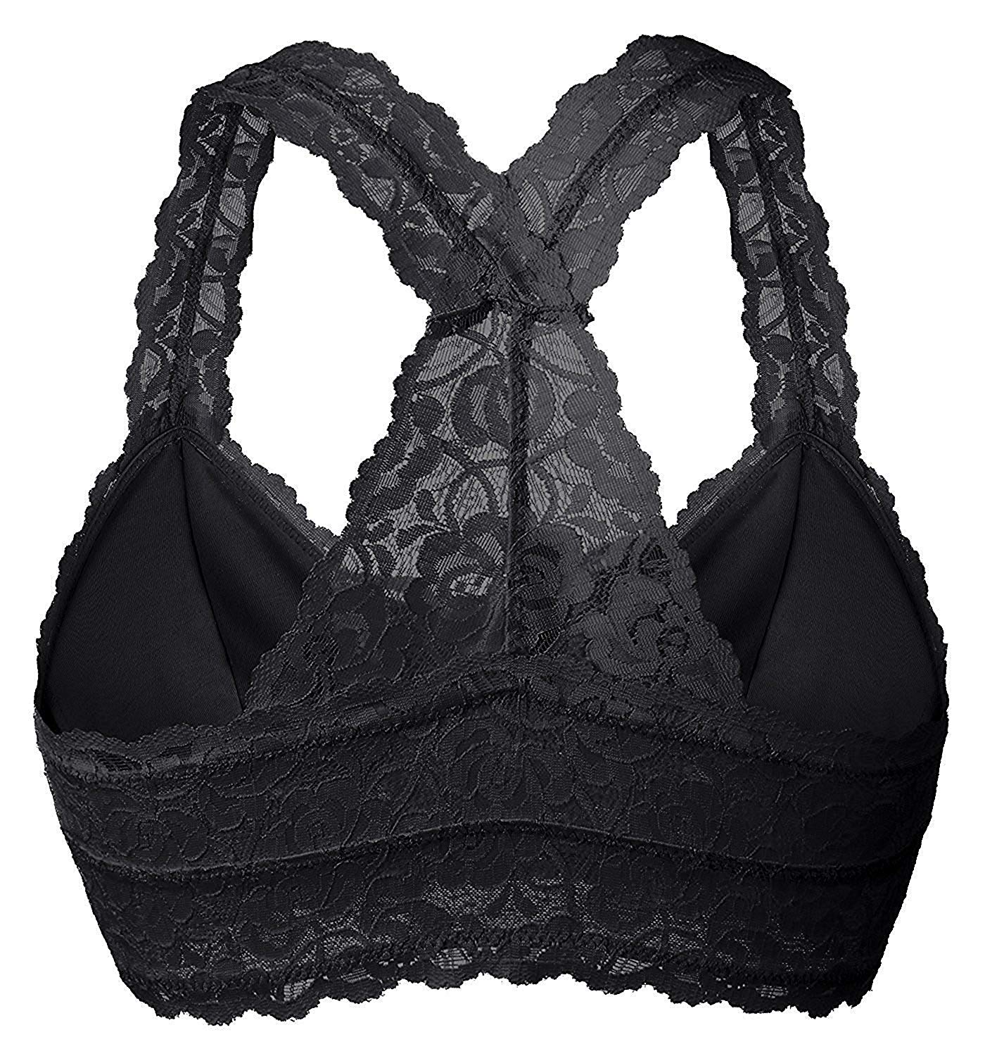 YIANNA Women Floral Lace Bralette