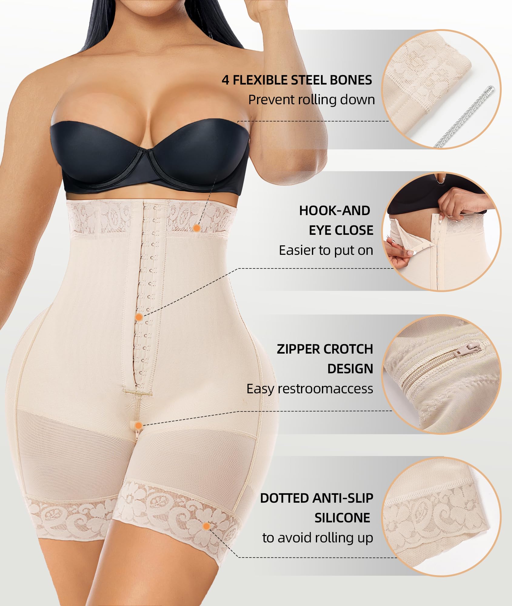 YIANNA Tummy Control Shapewear For