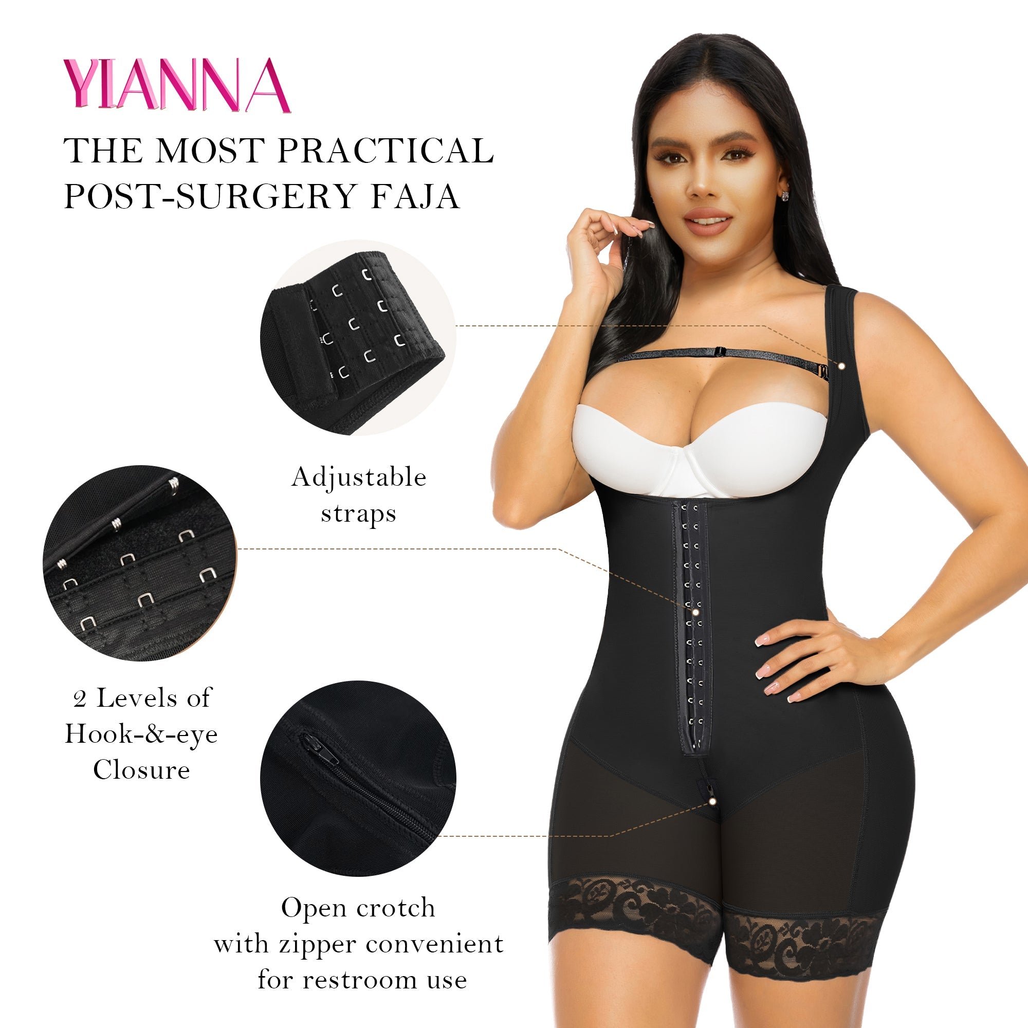 YIANNA Fajas Colombianas Moldeadoras Shapewear