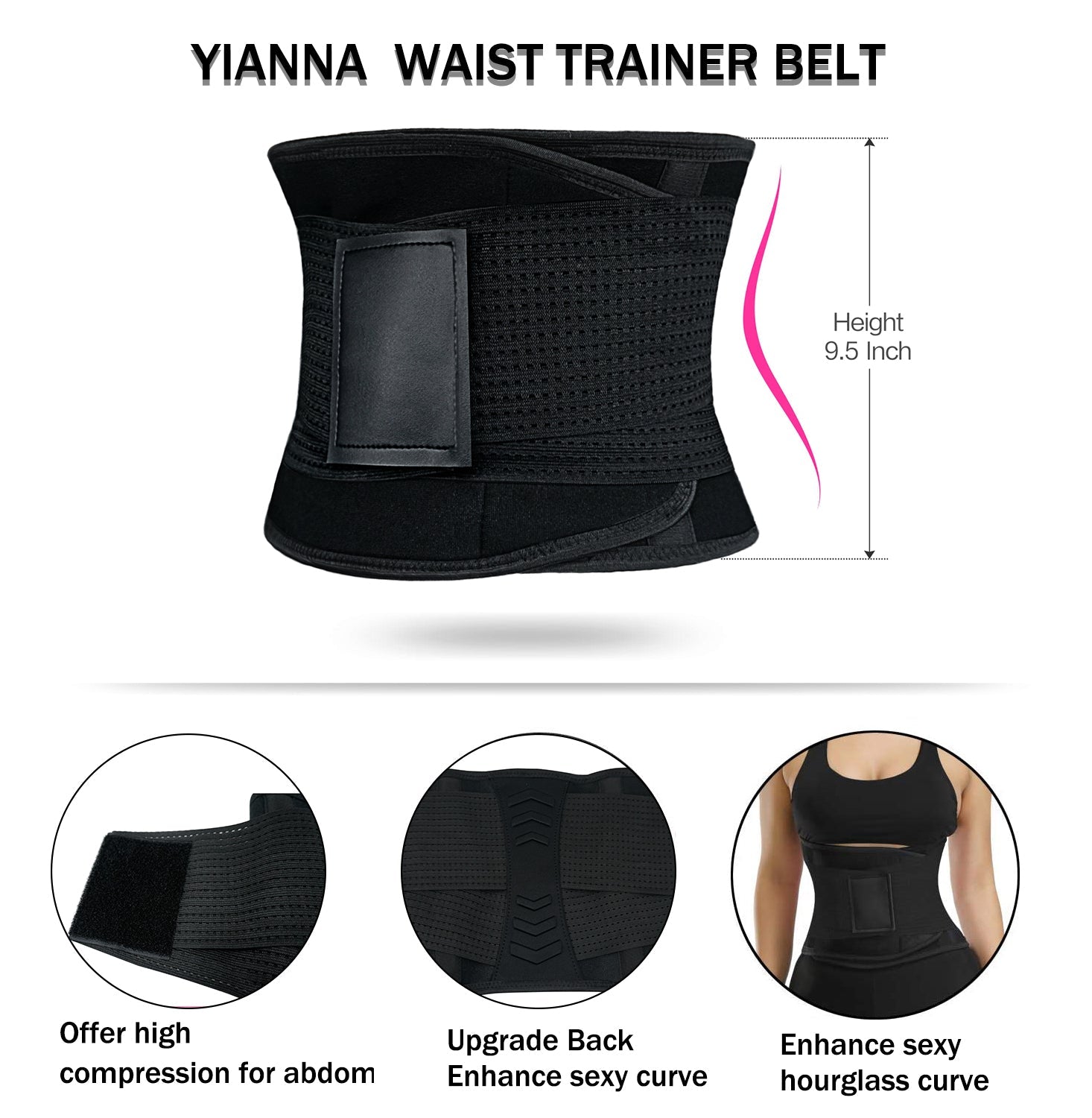YIANNA Updated Waist Trainer Belt