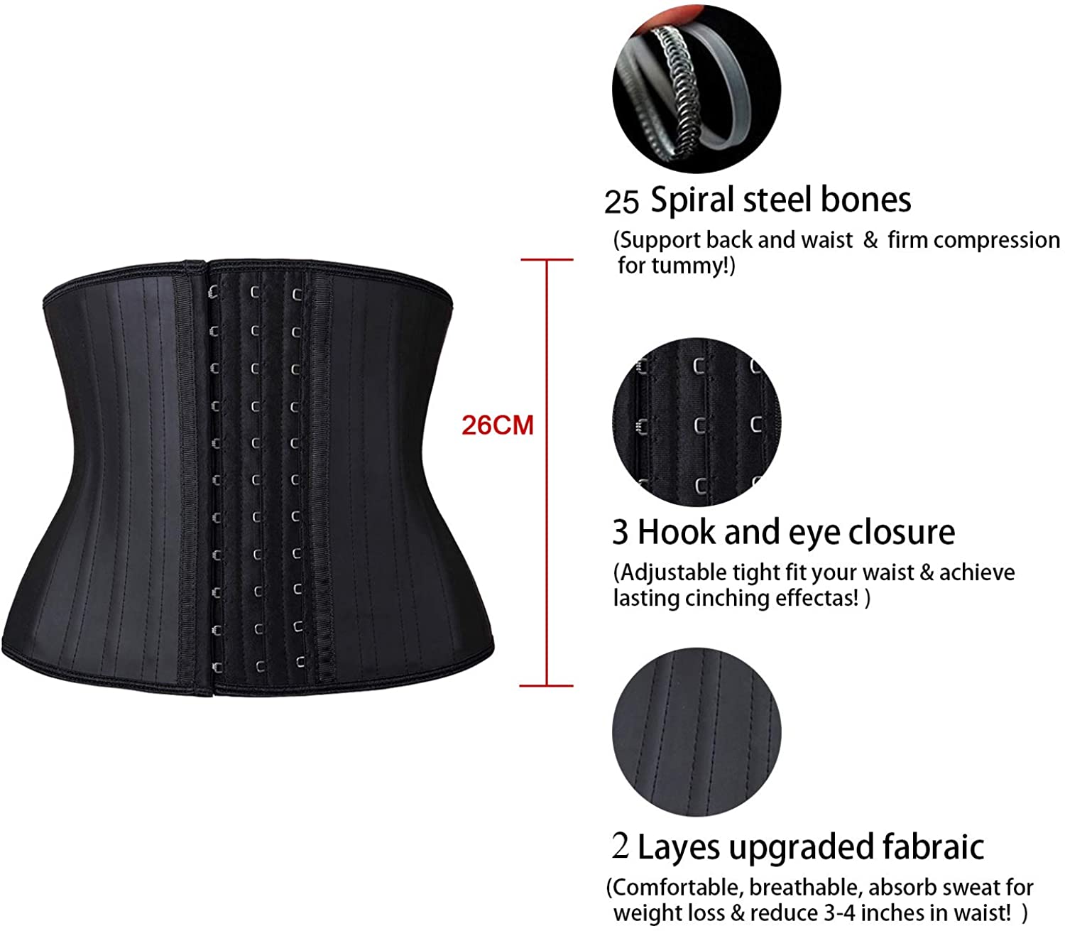 YIANNA Waist Trainer Short Torso