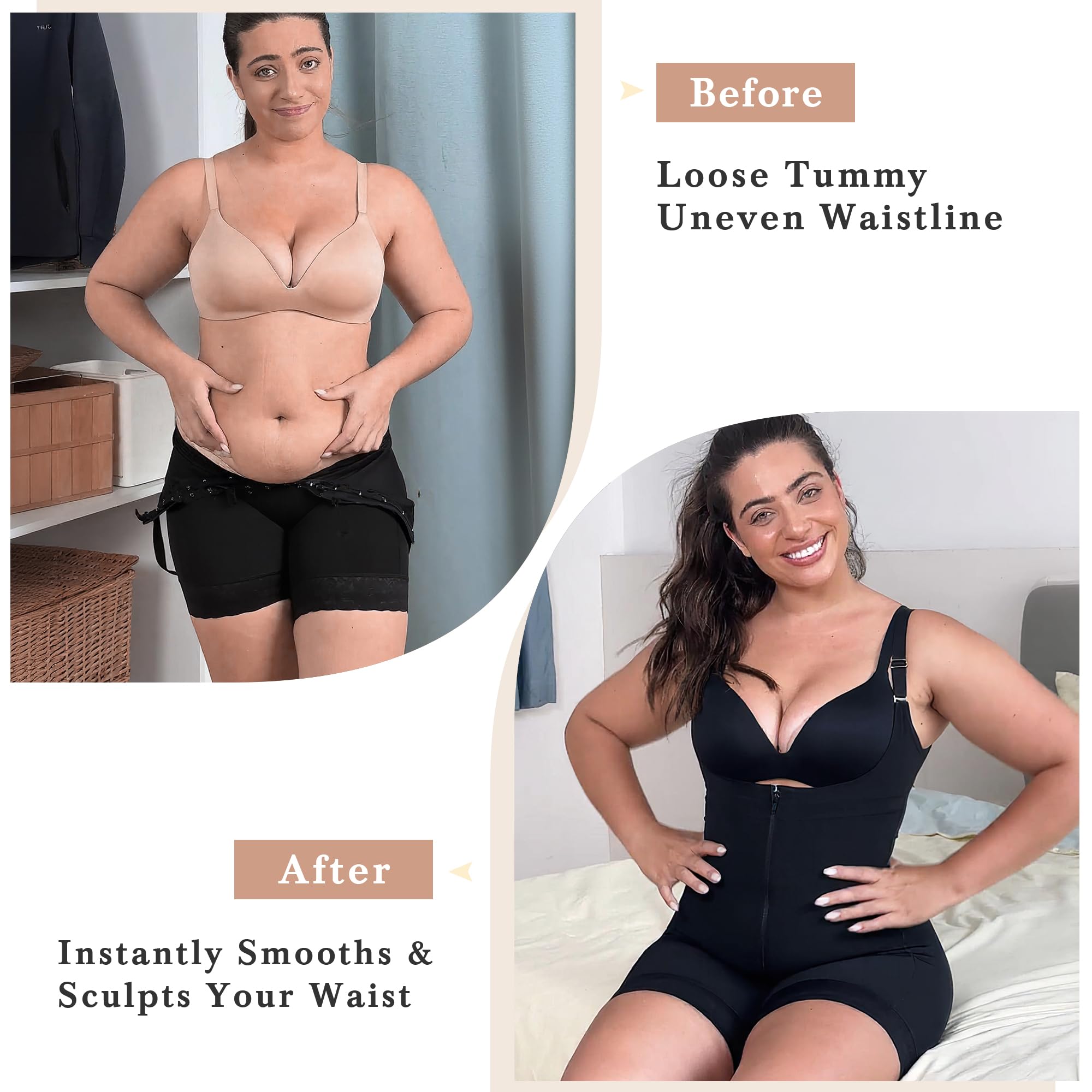 YIANNA Bodysuit Shapewear Body Shaper