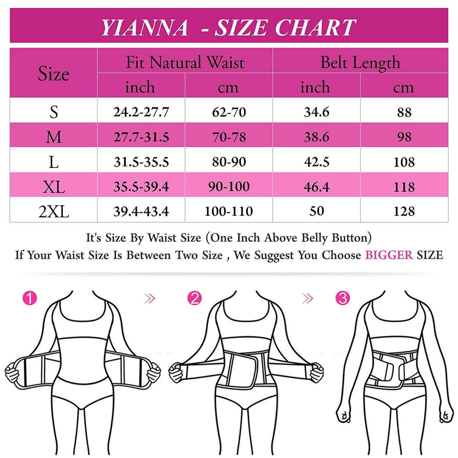 YIANNA Waist Trainer Belt Body