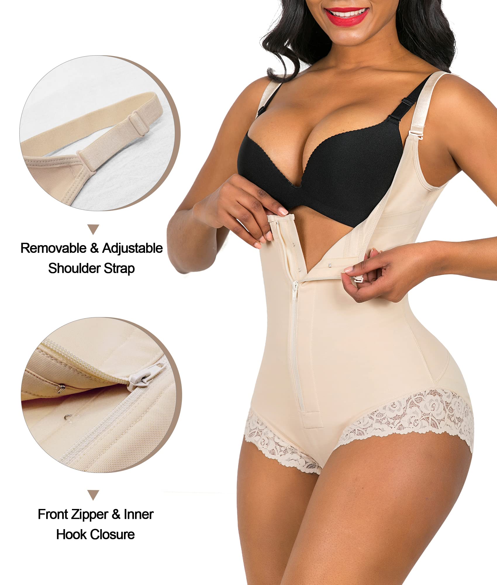 YIANNA Bodysuit Shapewear For Women