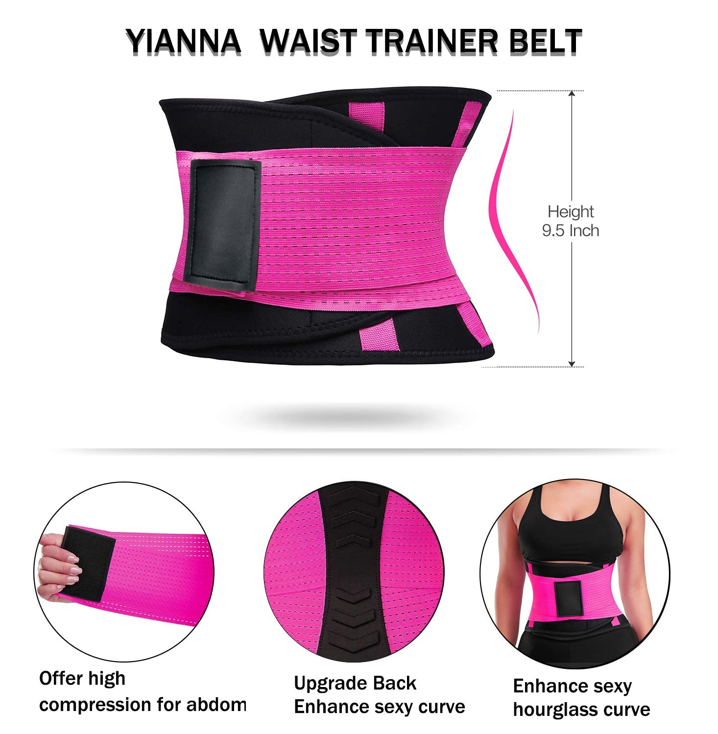 YIANNA Updated Waist Trainer Belt