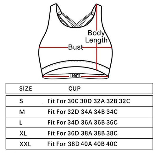 YIANNA Sports Bras For Women